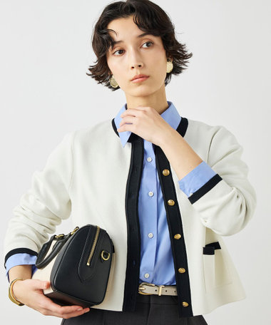 《手洗い可能》ビオグレースミラノリブジャケット