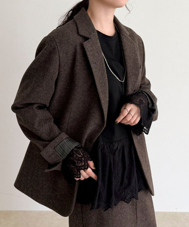 レースドッキングロンTシャツ