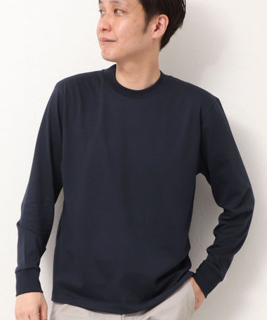 《ビジカジ対応》シルケット天竺 JACKET-Tシャツ 長袖