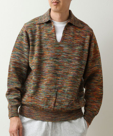 【COOHEM/コーヘン】鬼カスリ ポロ衿スキッパーPO 26AW