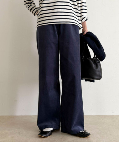 【GEVACO/ゲバコ】コーデュロイイージーワイドパンツ