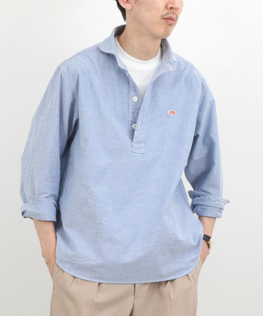 【DANTON/ダントン】DT-B0282SOX ROUND COLLAR P.O SHIRT LS 26SS