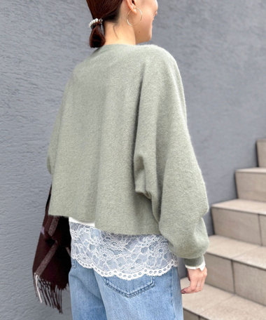 《手洗い可能》ウォッシャブルヘアリーショート丈プルオーバー