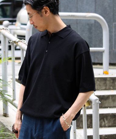 【ラクなのに上品】コットンタッチリラックスポロ