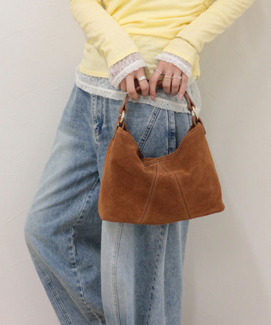 【AULENTTI/オーレンティ】スエードタッセルワンハンドルバッグ