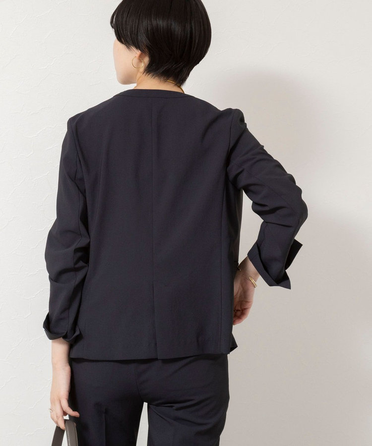 《セットアップ対応/UVカット/接触冷感》ウォッシャブルDry toro ノーカラージャケット
