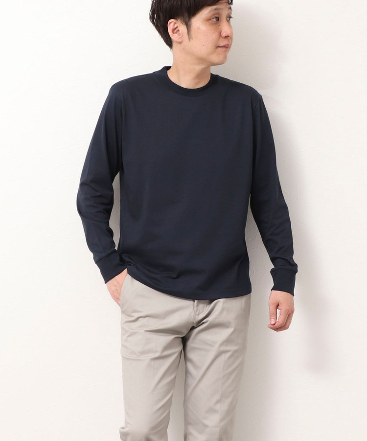 《ビジカジ対応》シルケット天竺 JACKET-Tシャツ 長袖