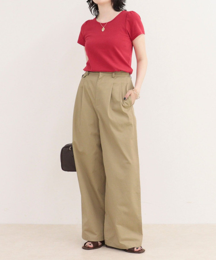 ボリュームデザインチノパンツ