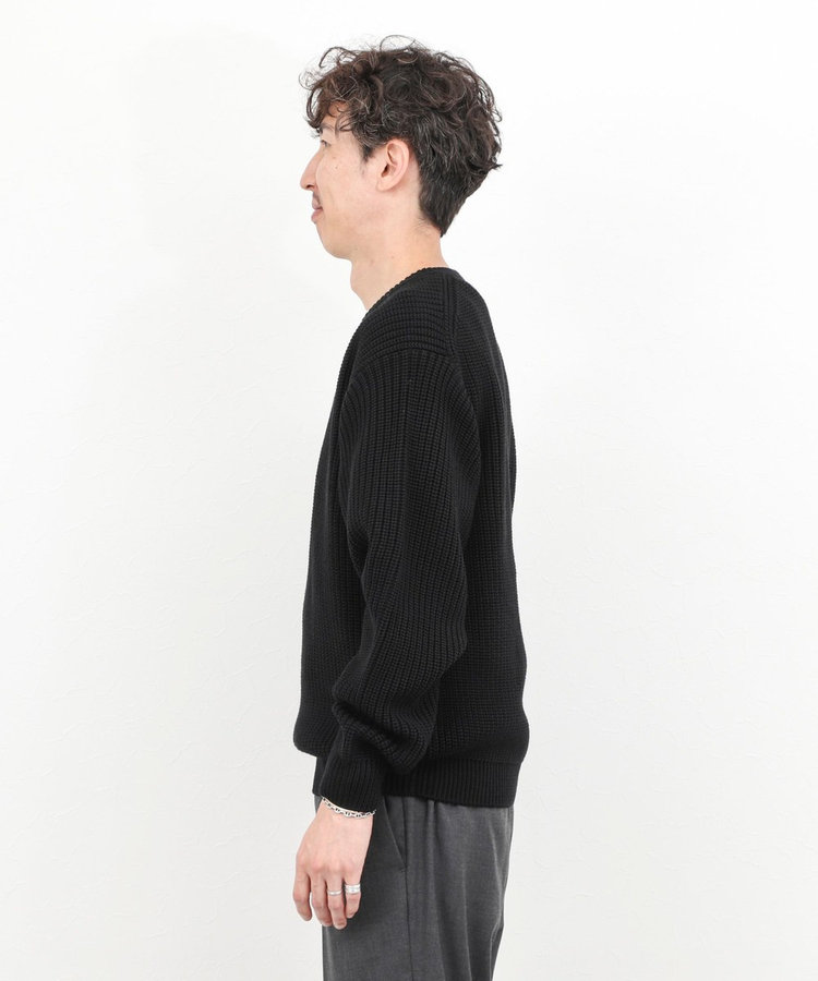 BATONER/バトナー】別注SOLIDWOOL V NECK KNIT ソリッドウール Vネック