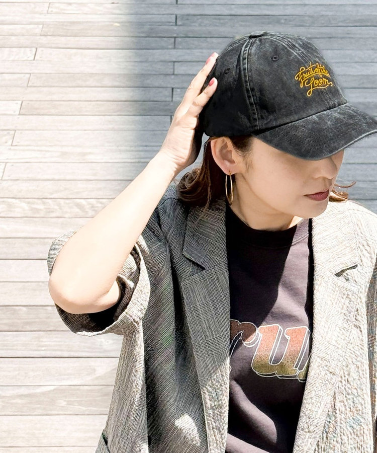 《別注》【FRUIT OF THE LOOM】FTLロゴピグメントキャップ