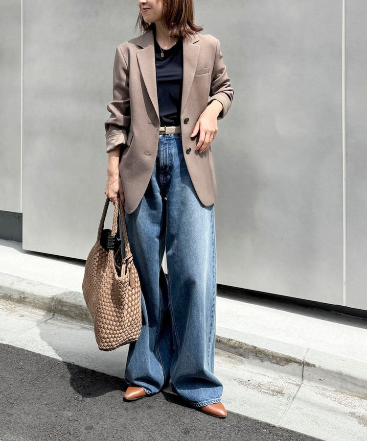 【PR阿部☆別注】《抗ピリング/ストレッチ》ウォッシャブルダブルクロスオーバージャケット