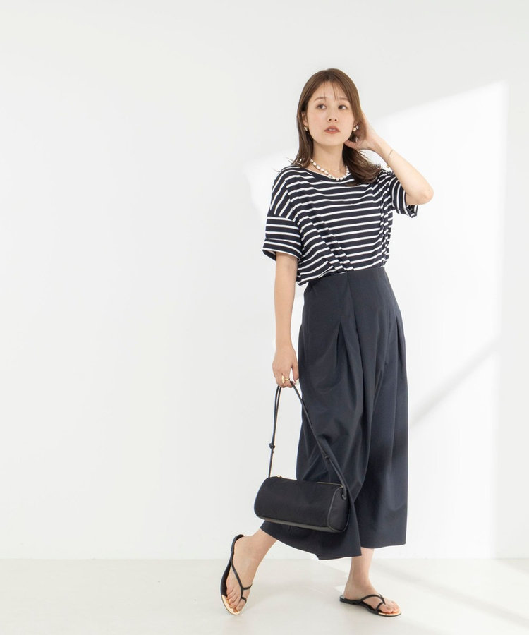 【一部WEB限定色アイテム】ウォッシャブル高機能タックフレアースカート