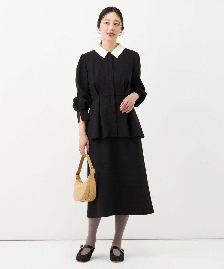【一部店舗＆WEB限定アイテム】《セットアップ対応》ウォッシャブルウールライクAラインスカート