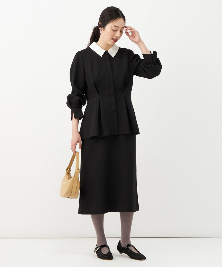 【一部店舗＆WEB限定アイテム】《セットアップ対応》ウォッシャブルウールライクAラインスカート