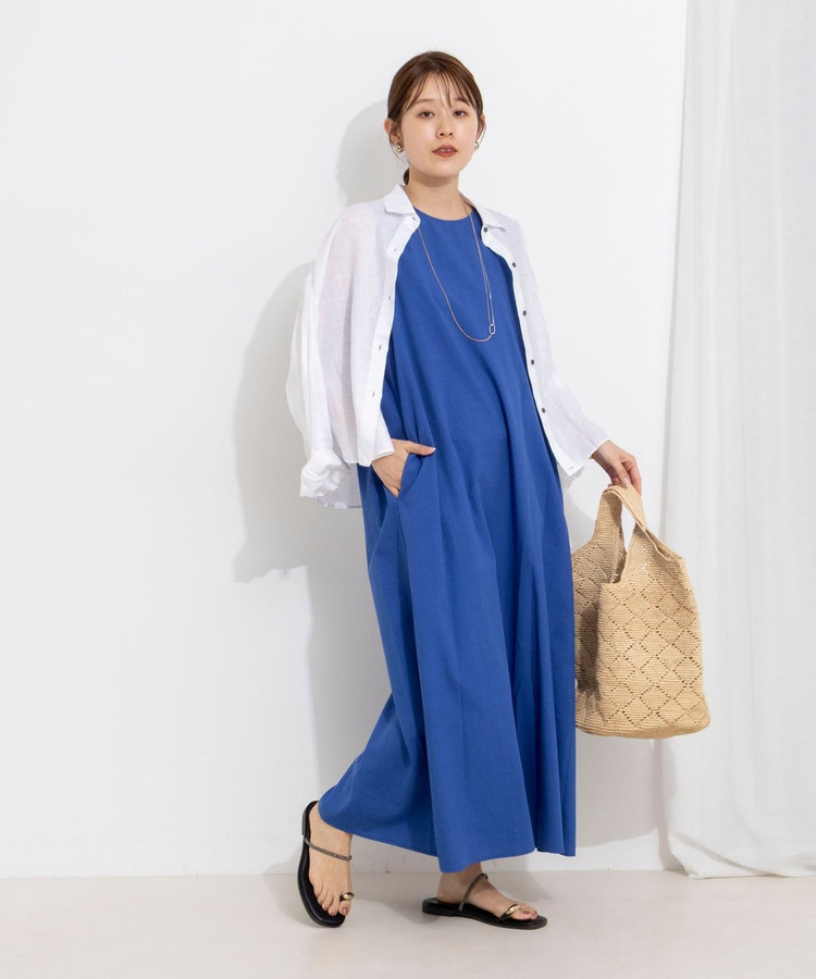 【WEB限定】ウォッシャブルバックツイストドレス