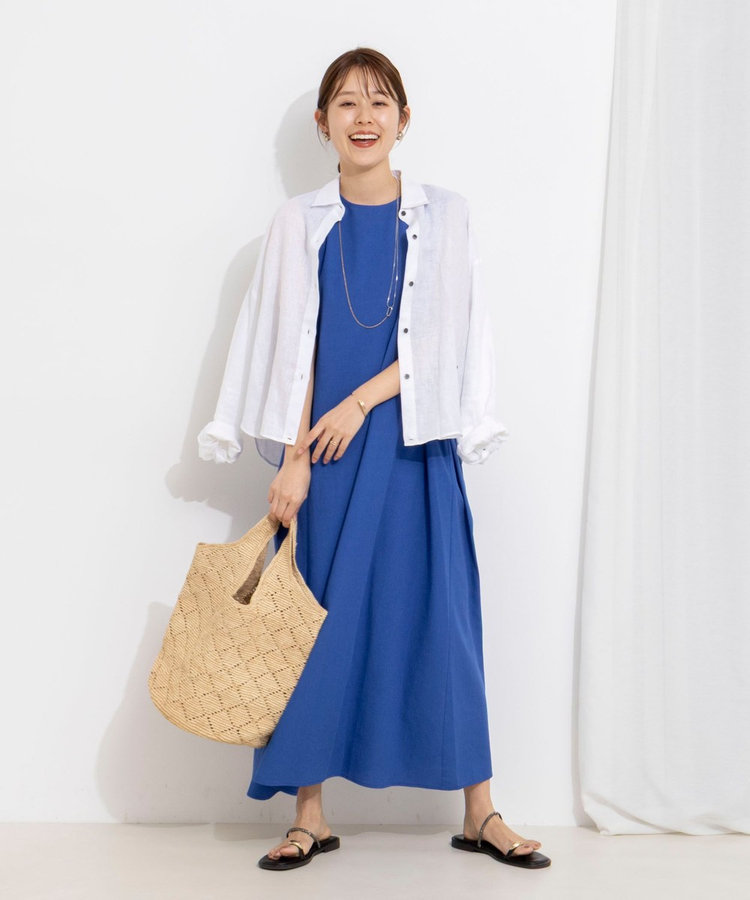 【WEB限定】ウォッシャブルバックツイストドレス