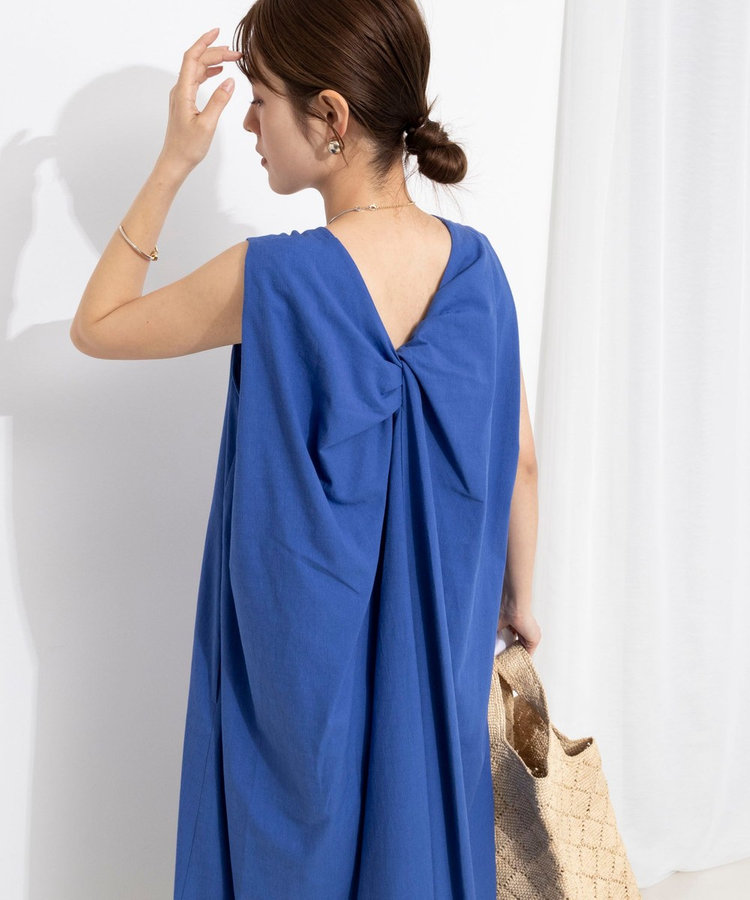 【WEB限定】ウォッシャブルバックツイストドレス
