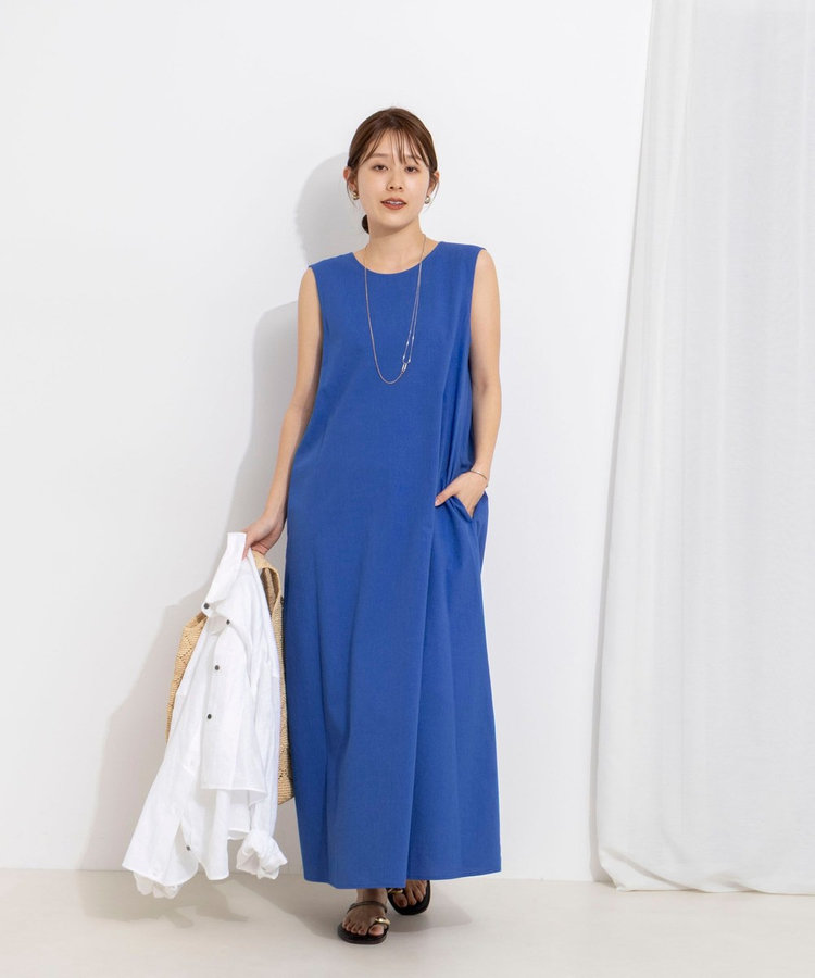 【WEB限定】ウォッシャブルバックツイストドレス
