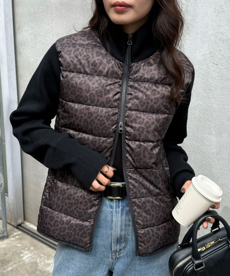 【TAION/タイオン】別注HI NECK DOWN JACKET+SLEEVE KNIT