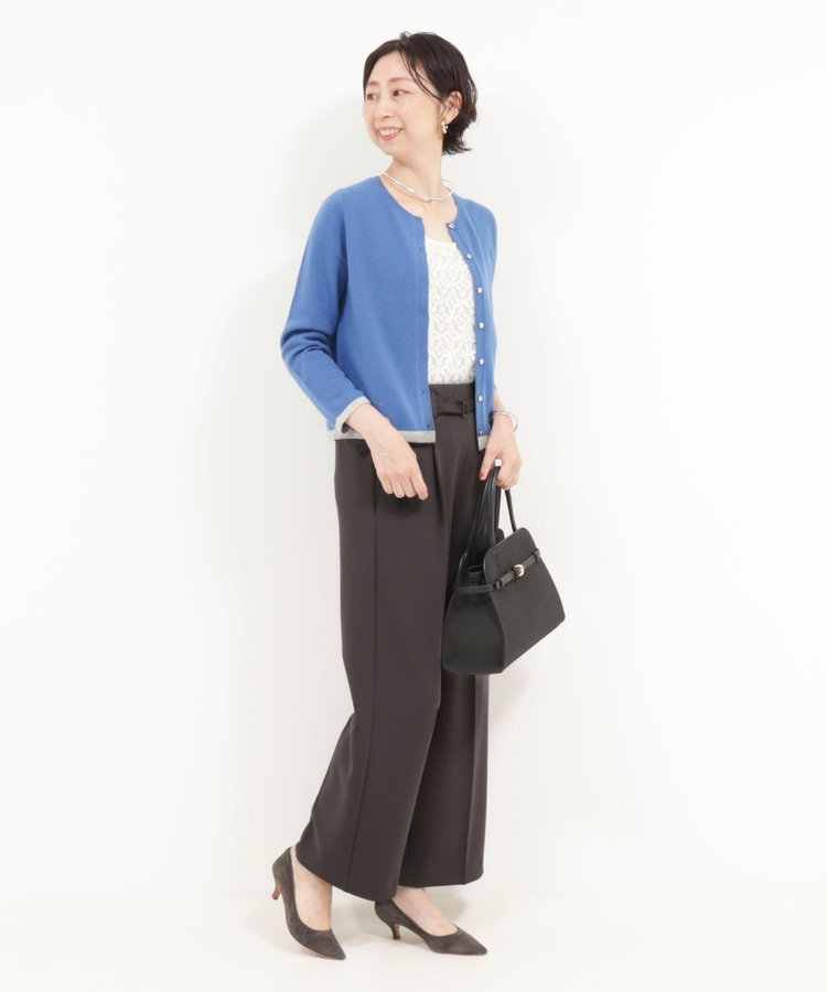 《セットアップ対応》ハイストレッチジョーゼットパンツ