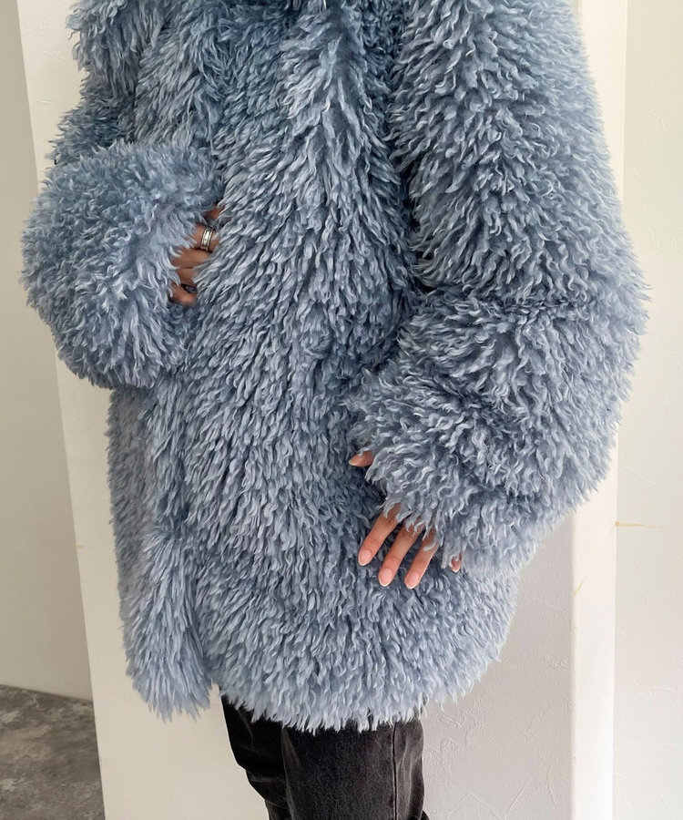 最終お値下げ⭐︎The toe Wimbledon Jacket blue フレディエミュ fredy emue 【JAKKE】DAME SHACKET コート （カーキ