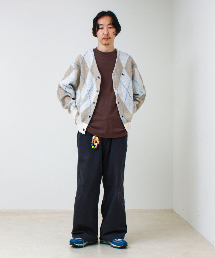 【実績品番/UNISEX】【BHPC】モヘヤタッチニットカーディガン
