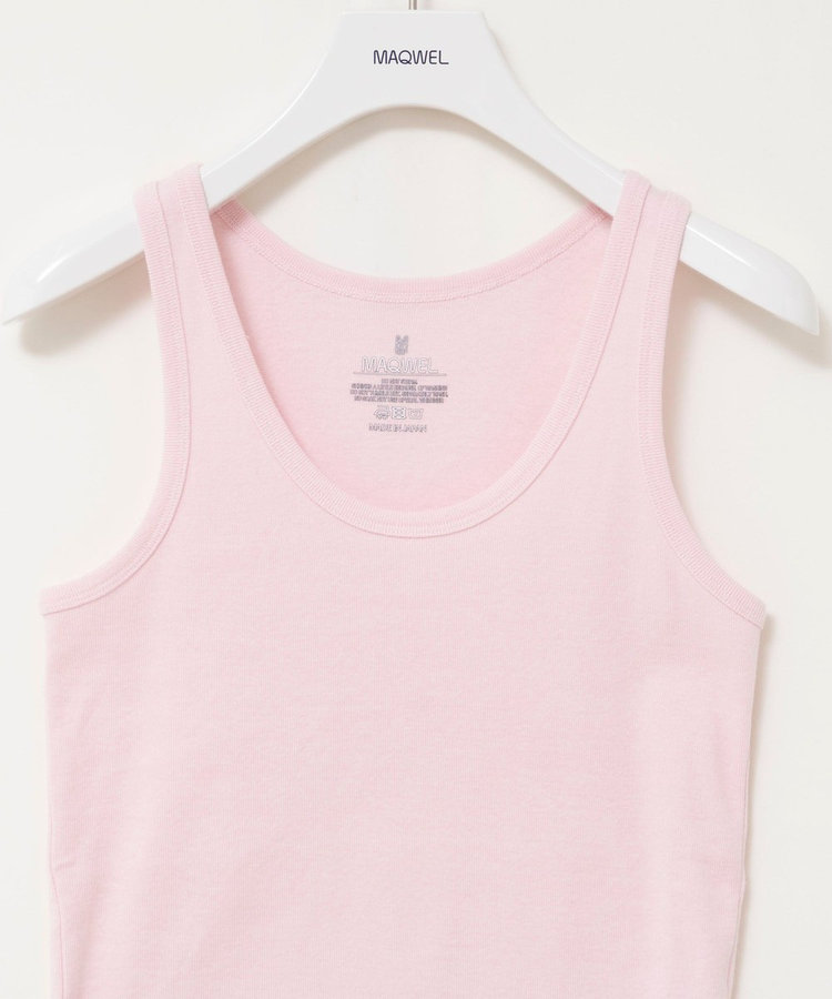 ［WEB限定 SPECIAL SALE！］【MAQWEL/マクウェル】ウォッシャブルCOTTON RIB タンクトップ