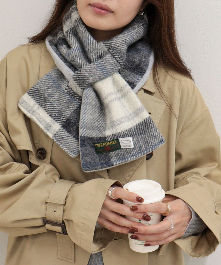 【TWEEDMILL/ツイードミル】別注カラーウール×フリースリバーマフラー