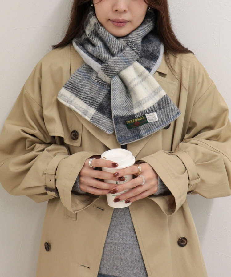 【TWEEDMILL/ツイードミル】別注カラーウール×フリースリバーマフラー