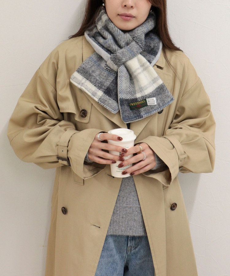 【TWEEDMILL/ツイードミル】別注カラーウール×フリースリバーマフラー