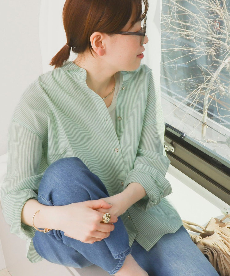綿和紙ボイルシャツ