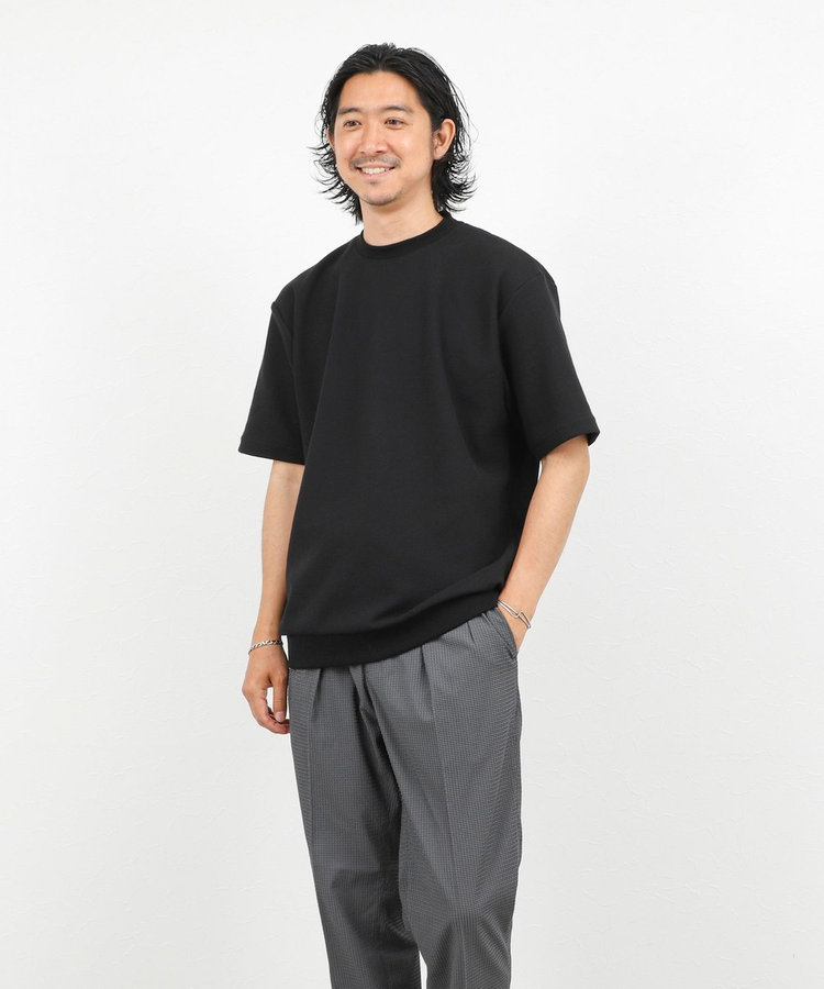 ［WEB限定 SPECIAL SALE！］《ビジカジ対応》ニット風カノコTシャツ 26SS