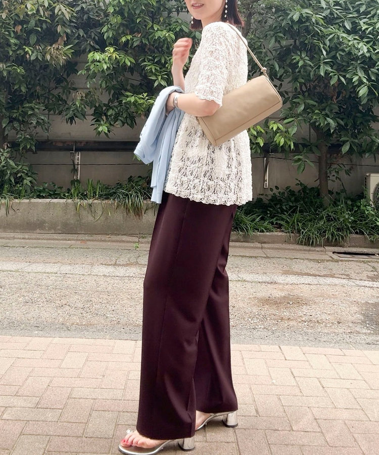 ［WEB限定 SPECIAL SALE！］《セットアップ対応》ウォッシャブルドライツイルワイドパンツ