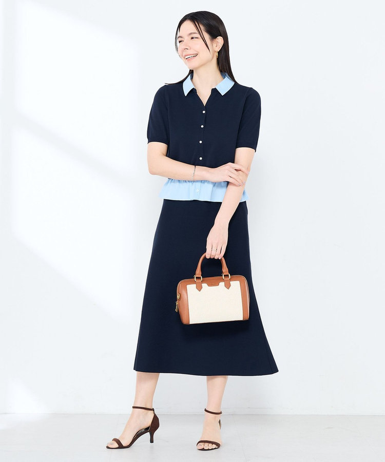 ［WEB限定 SPECIAL SALE！］《手洗い可能/セットアップ対応》Aラインニットスカート