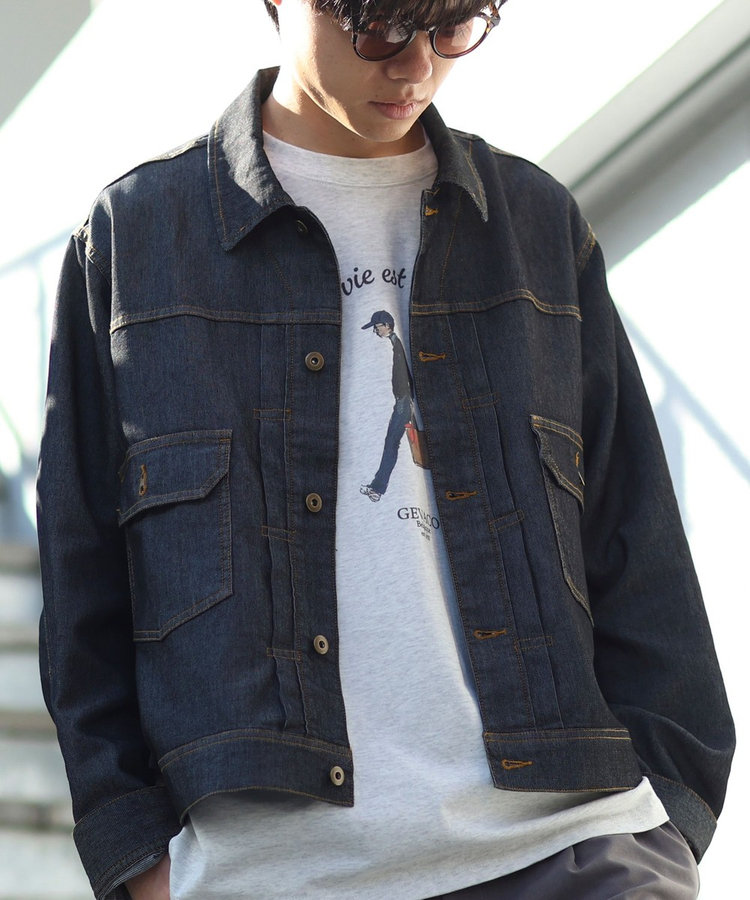 【WEB限定 GW SPECIAL PRICE】【軽量ストレッチ】メッシュデニム3rdタイプジャケット