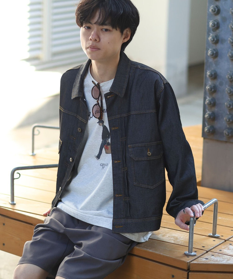 【WEB限定 GW SPECIAL PRICE】【軽量ストレッチ】メッシュデニム3rdタイプジャケット
