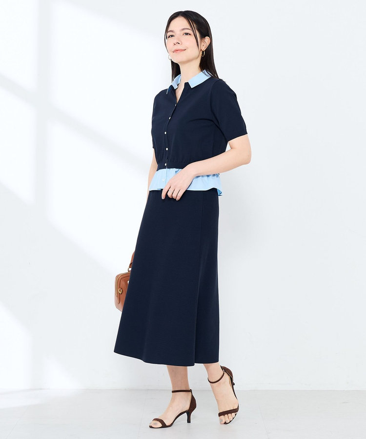 ［WEB限定 SPECIAL SALE！］《手洗い可能/セットアップ対応》Aラインニットスカート