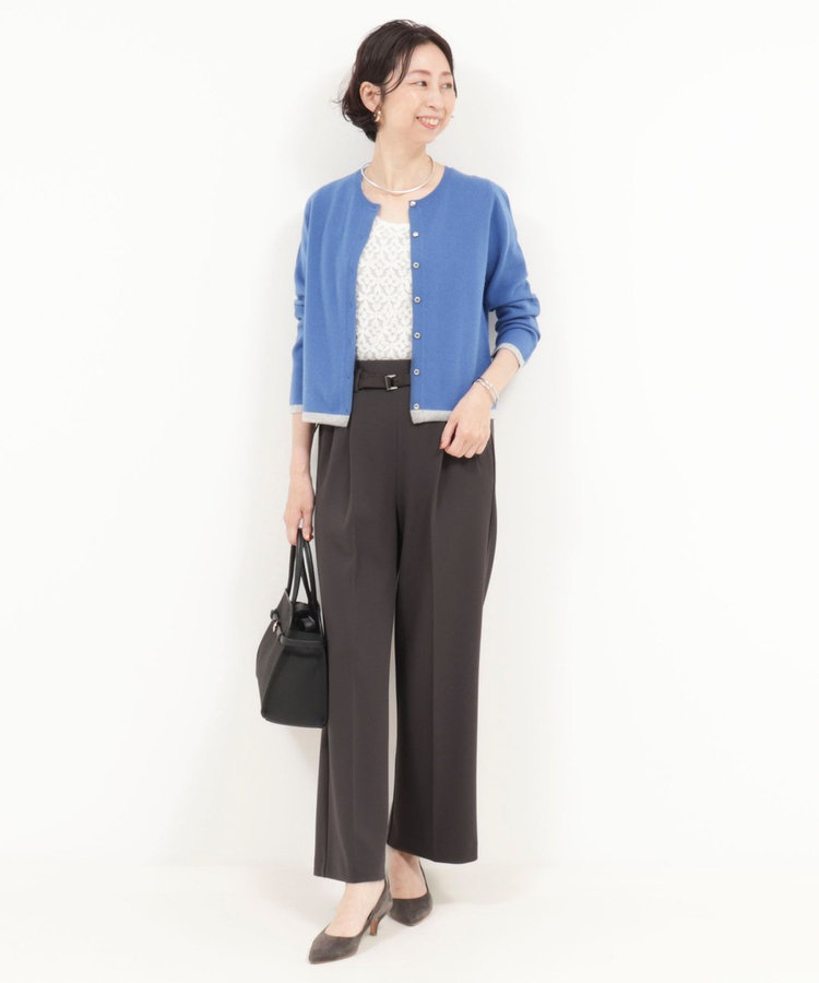 《セットアップ対応》ハイストレッチジョーゼットパンツ