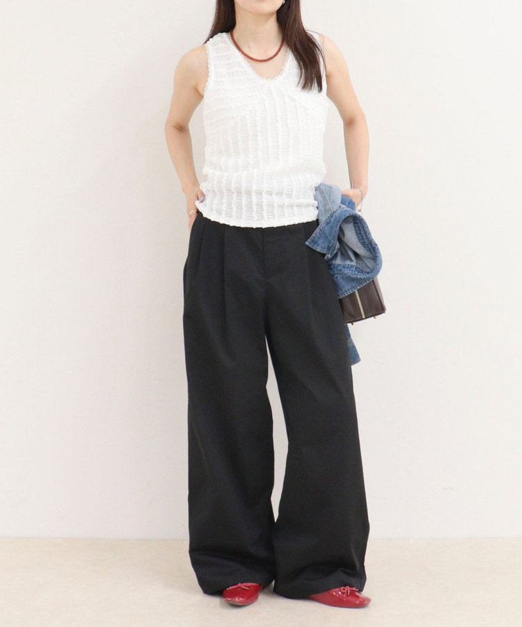 ボリュームデザインチノパンツ
