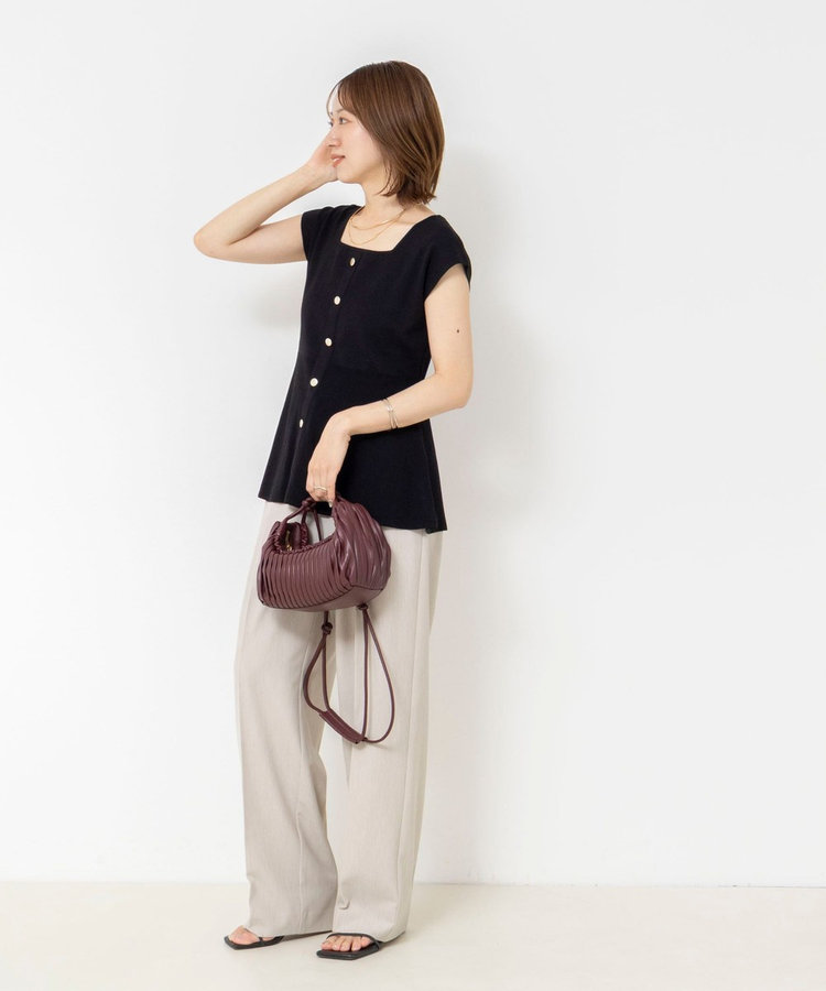 ［WEB限定 SPECIAL SALE！］《セットアップ対応》ウォッシャブルドライツイルワイドパンツ
