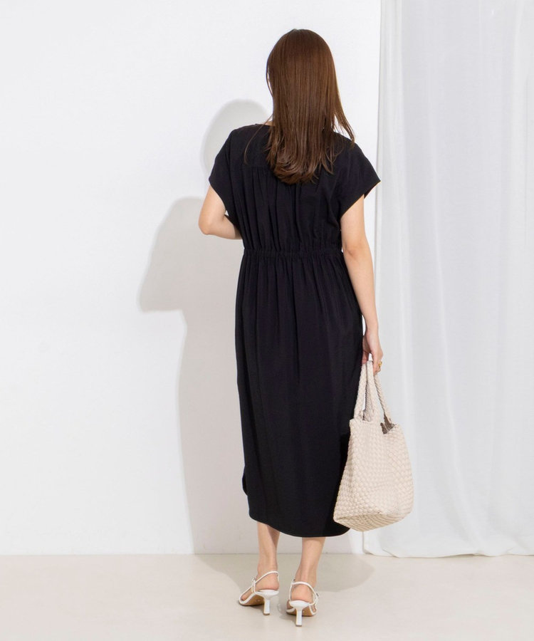 ［WEB限定 TIME SALE！］ウォッシャブル前タックワンピース