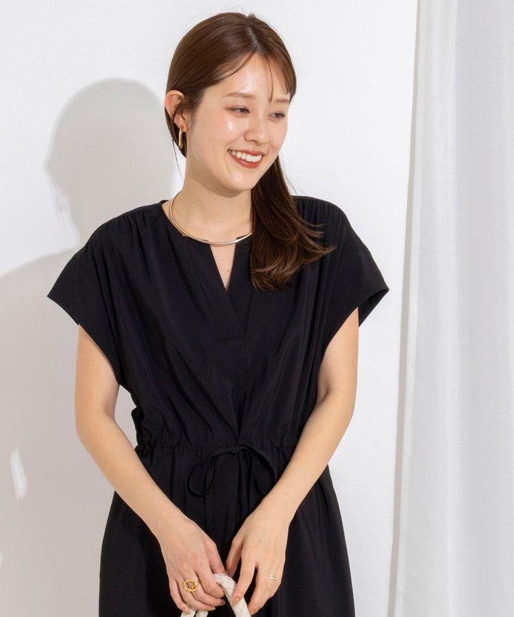 ［WEB限定 TIME SALE！］ウォッシャブル前タックワンピース
