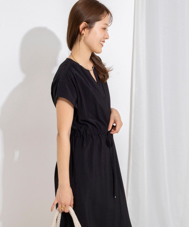［WEB限定 TIME SALE！］ウォッシャブル前タックワンピース