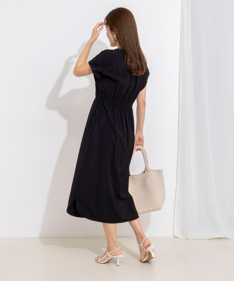 ［WEB限定 TIME SALE！］ウォッシャブル前タックワンピース