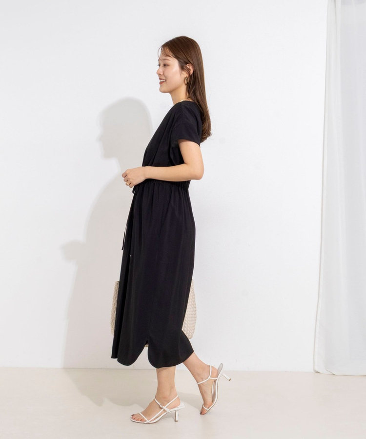 ［WEB限定 TIME SALE！］ウォッシャブル前タックワンピース