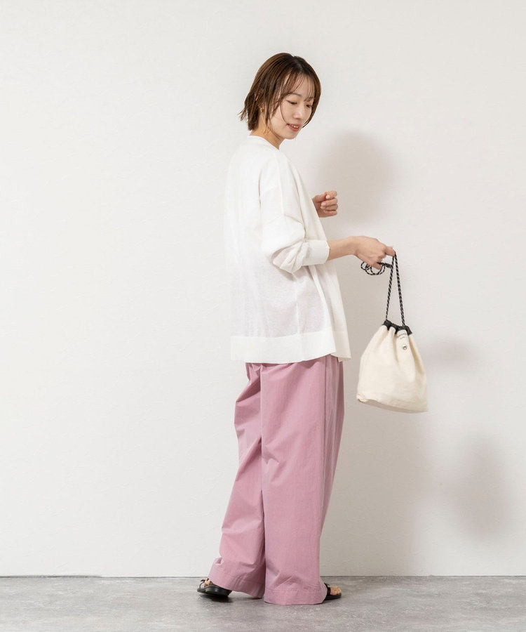 【一部WEB限定サイズ】《撥水》ウォッシャブル撥水ワイドラップパンツ