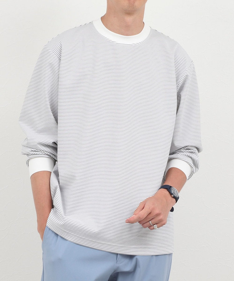 超長綿シルケットボーダーTシャツL/S 26AW