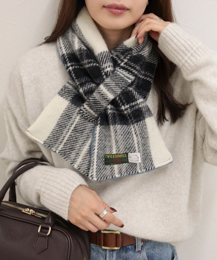 【TWEEDMILL/ツイードミル】別注カラーウール×フリースリバーマフラー