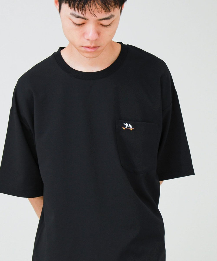 【フレブル刺繍/セットアップ対応】カラミ織りTEE フェイクレイヤード