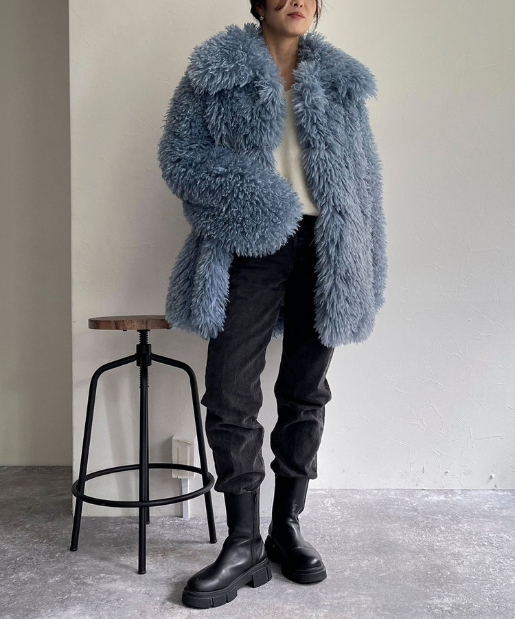 WEB限定】【JAKKE/ジャッキー】ANTONIA SHAGGY COAT（4-0335-6-28-902